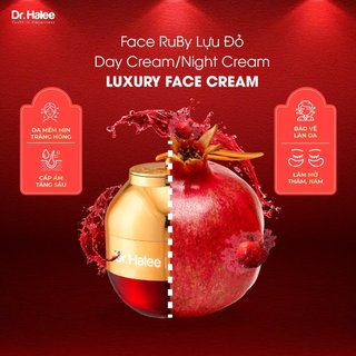 Kem face ruby lựu đỏ ngày đêm dr halee 50ml dưỡng trắng da giảm thâm sạm nám