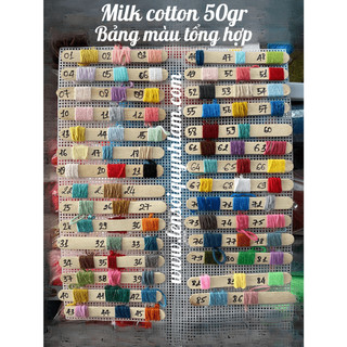 Len milk cotton 50gr mác đen