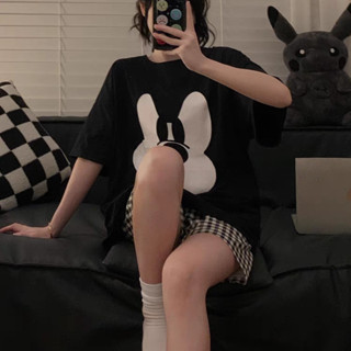 Bộ đồ ngủ nữ mỏng mùa hè in hình hoạt hình ANHSTORE , set đồ ngủ nữ dáng suông phong cách Nhật Bản