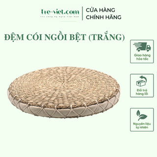 Nệm cói màu be - Đệm ngồi bệt yoga ngồi thiền cao cấp