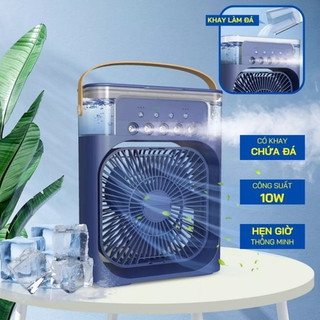 Quạt Phun Sương Mini Dung Tích 600Ml, Có Chế Độ Hẹn Giờ Thông Minh Tích Hợp Đèn Led , Tạo Độ Ẩm Tốt (AYUMO STORE)