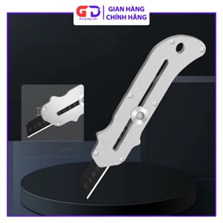 Dụng cụ cắt giấy kim loại thép không rỉ với cán thép và núm xoay điều chỉnh lưỡi dao