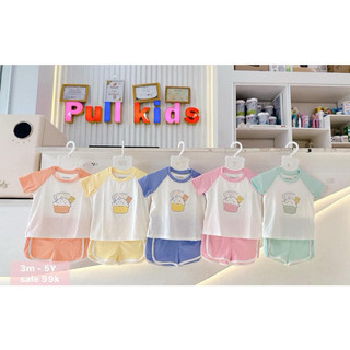 [Punchun/Chính Hãng] Bộ ba lỗ Punchun cho bé trai, bé gái size 9m-5y