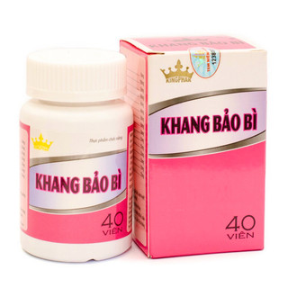 KHANG BẢO BÌ Kingphar Đỏ - Hộp 40 Viên - Hỗ trợ làm giảm các triệu chứng mề đây , ban đỏ , mụn nhọt