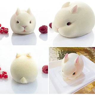 Khuôn Silicon 4D Con Thỏ Củ Cà Rốt Làm Bánh Nến Xà Phòng Cute
