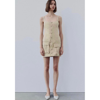 **ZARA** Đầm 2 dây túi hộp size XS newtag