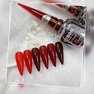 Sơn gel màu đỏ MXB đậm đặc, chuẩn màu 15ml