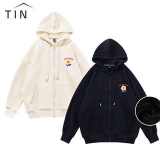 Áo Khoác Nỉ Hoodie Zip FLOWER Nam Nữ Form Rộng Ulzzang Unisex