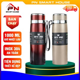 Bình giữ nhiệt inox cao cấp dung tích 1000ml, Bình nước giữ nhiệt
