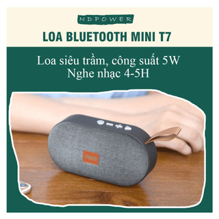 Loa bluetooth Mini TAT chính hãng công suất 5W Hệ thống âm thanh 3D siêu trầm Hỗ trợ thẻ nhớ TF, USB