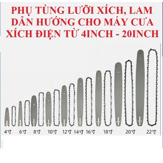 SV Phụ tùng, phụ kiện thay thế cho máy cưa xích điện 4inch - 18inch - 20inch
