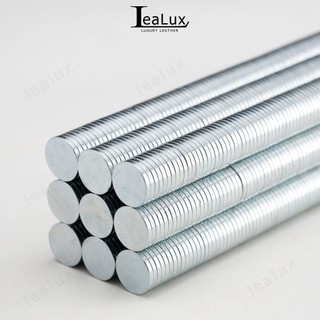 Nam châm đất hiếm loại tròn 12x2mm, 15x1.5mm bộ 10 viên _ làm đồ da handmade