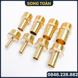 Béc đuôi chuột ren ngoài 1/2 , đầu nối đuôi chuột ren ngoài 21 cắm lòng trong ống phi 6 8 10 12 14 16 18 20mm