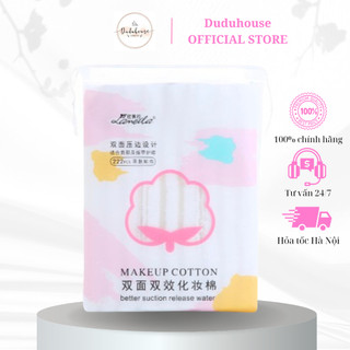 Bông tẩy trang Lameila 100% cotton không xơ bông gói 222 miếng Duduhouse