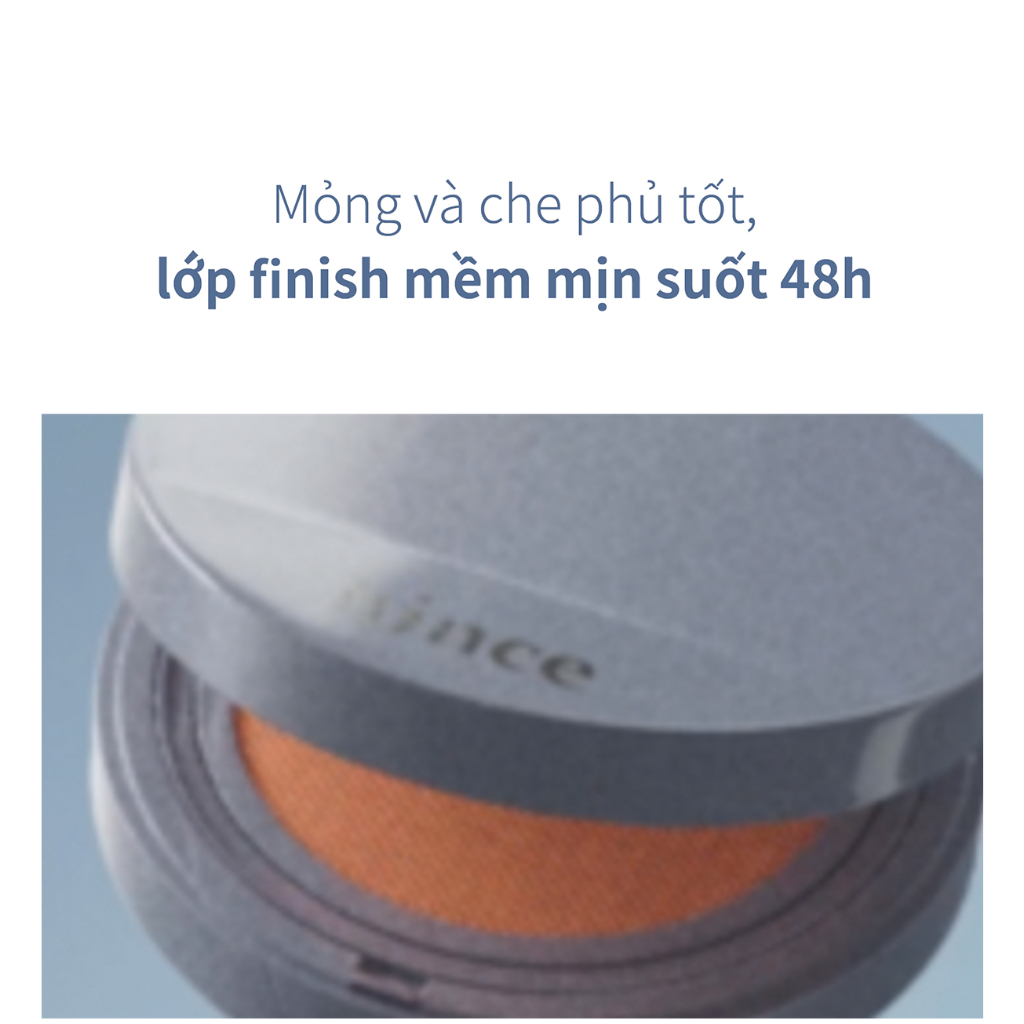 Phấn Nước Thuần Chay hince Second Skin Mesh & Matte Cushion