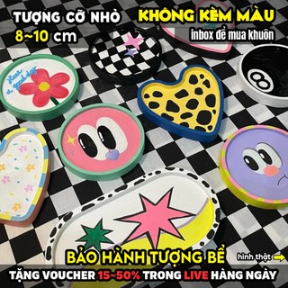 Khay tô màu Decor, TRANH ĐĨA TỰ TRANG TRÍ, size M, thạch cao trắng (Không kèm màu)
