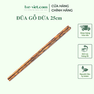 Đũa gỗ dừa loại 1 - Đũa gỗ dừa tự nhiên không sơn hoá chất - Coconut Wooden Chopsticks