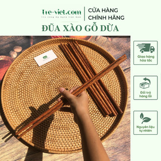 Đũa cái - Đũa chiên xào gỗ dừa L38.5cm - Coconut Wooden Chopsticks