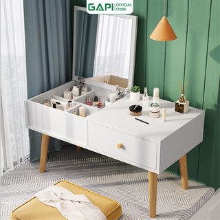 Bàn trang điểm mini ngồi bệt GAPI màu trắng hiện đại - GP143