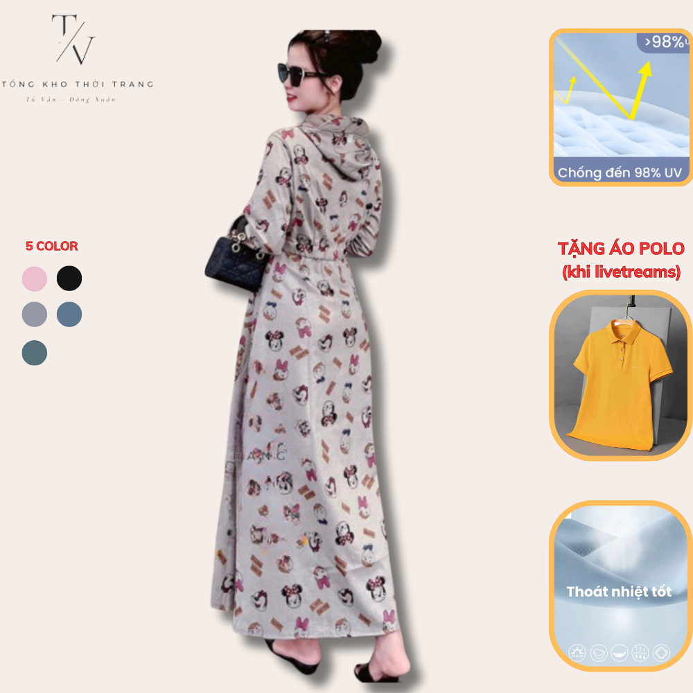 Áo Chống Nắng Umi Hàn Xoè 1 Lớp Mỹ Tú Vân M20