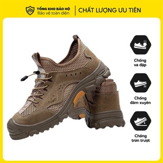 Giày Bảo Hộ Lao Động Siêu Nhẹ Có Chống Đinh Mũi Thép Z107
