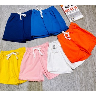 Quần đùi cotton da cá mềm cho bé trai bé gái