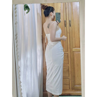 Đầm body 2 dây xẻ tà dự tiệc ( Quận Tân Phú, Hoả tốc HCM )