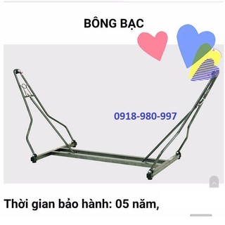 Khung võng vuông sắt sơn tĩnh điện, võng xếp sắt vuông (3 màu như 3 hình)