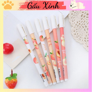 Bút nước mực đen in hình quả đào giản dị