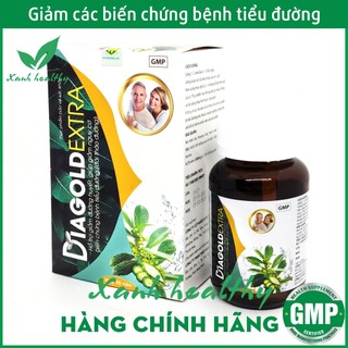 Viên uống giảm đường huyết DIAGOLD EXTRA - giảm nguy cơ biến chứng tiểu đường - Thành phần dây thìa canh, khổ qua