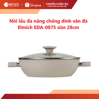 Nồi lẩu đa năng chống dính vân đá Elmich EDA-0875 size 28cm