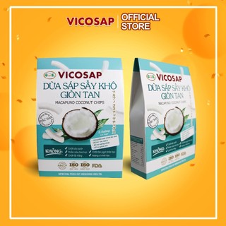 Dừa Sáp Sấy Giòn Tan Vicosap Hộp 25g - 1% đường