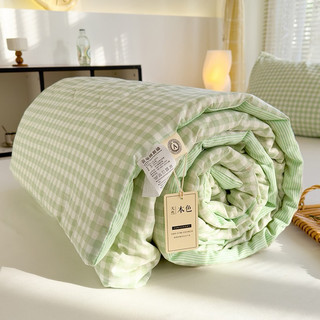 Chăn,mền cotton đũi kẻ vintage chăn hè mỏng mùa hè mát mẻ