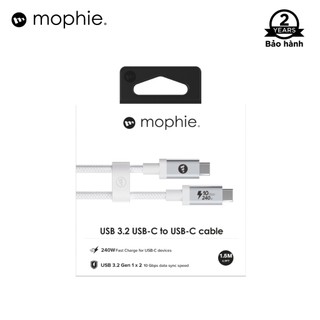Cáp Mophie USB-C to USB-C (10Gbps/240W - USB3.2 Gen 1X2) 1.5M