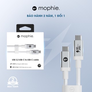 Cáp Mophie USB-C to USB-C (10Gbps/240W - USB3.2 Gen 1X2) 1.5M