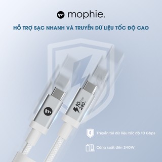 Cáp Mophie USB-C to USB-C (10Gbps/240W - USB3.2 Gen 1X2) 1.5M