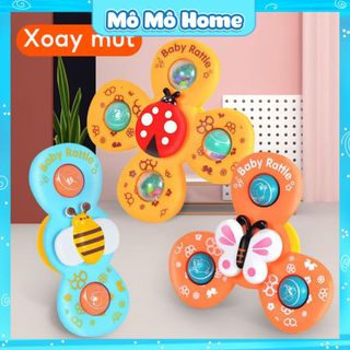 Set 3 con quay spinner cho bé đồ chơi chong chóng dễ thương Chất liệu an toàn cho trẻ Mô Mô Home