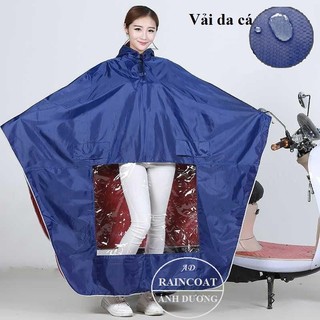 ÁO MƯA CHOÀNG 1 ĐẦU ÁNH DƯƠNG VẢI  DA CÁ MÃ 12 + SIÊU RỘNG + SIÊU MƯỚT