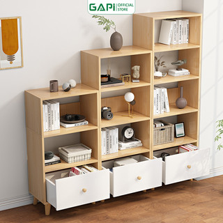 Tủ Sách Gỗ Đa Tầng GAPI Phong Cách Nordic hiện đại - GP144