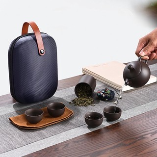 Bộ Ấm Chén Gốm Pha Trà Tử Sa Cao Cấp AAC01