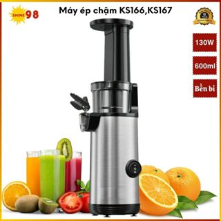 Máy ép nước trái cây KS167, 166 ép kiệt bã, máy ép hoa quả mini, máy ép chậm nước trái cây Thái Lan
