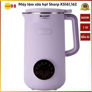Máy làm sữa hạt, xay nấu mini đa năng, máy làm sữa đậu nành KS161 KS162 dung tích 1 lít