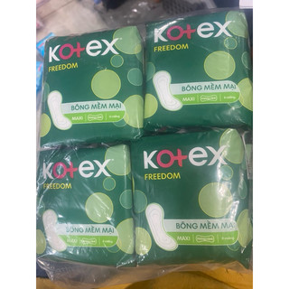 Combo 8 gói băng vệ sinh kotex freedom maxi không cánh 8 miếng 23cm