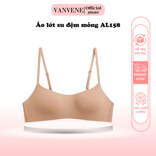 Áo Lót Lụa Sữa Vanvene AL158 Tàng Hình Không Gọng Đệm Mỏng, thoáng mát cho mùa hè