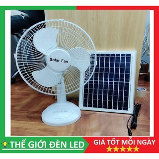 Quạt sạc đa năng tích điện năng lượng mặt trời