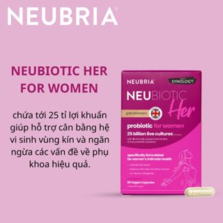 Viên uống men phụ khoa, men vi sinh vùng kín Neubria NeuBiotic Her bổ sung