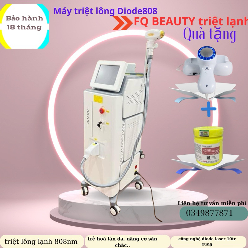 Máy triệt lông lạnh DioDe laser 808nm dùng spa