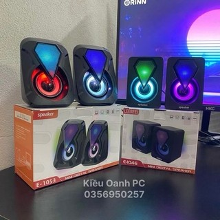 Loa máy tính mini 2.0 Y-9077 | LeerFei YST-1046 - Loa vi tính mini X1 LED RGB bảo hành 6 tháng | giá cực rẻ