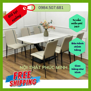 Bộ bàn ghế ăn ,combo bàn ghế ăn cơm chân v + ghế vertical