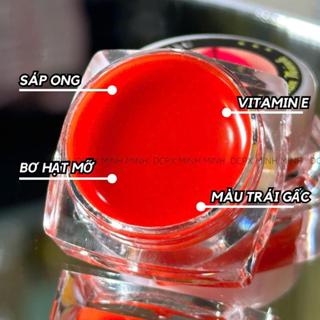 Son dưỡng gấc thần thánh thơm mùi chanh sả kích màu sau xăm - Dưỡng môi mềm mịn, hồng môi tươi tắn